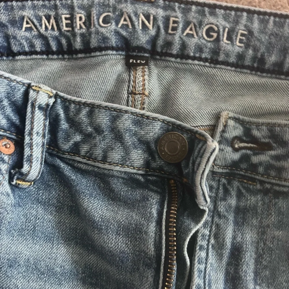 Men’s American Eagle Outfitters Light Blue Straight Jeans